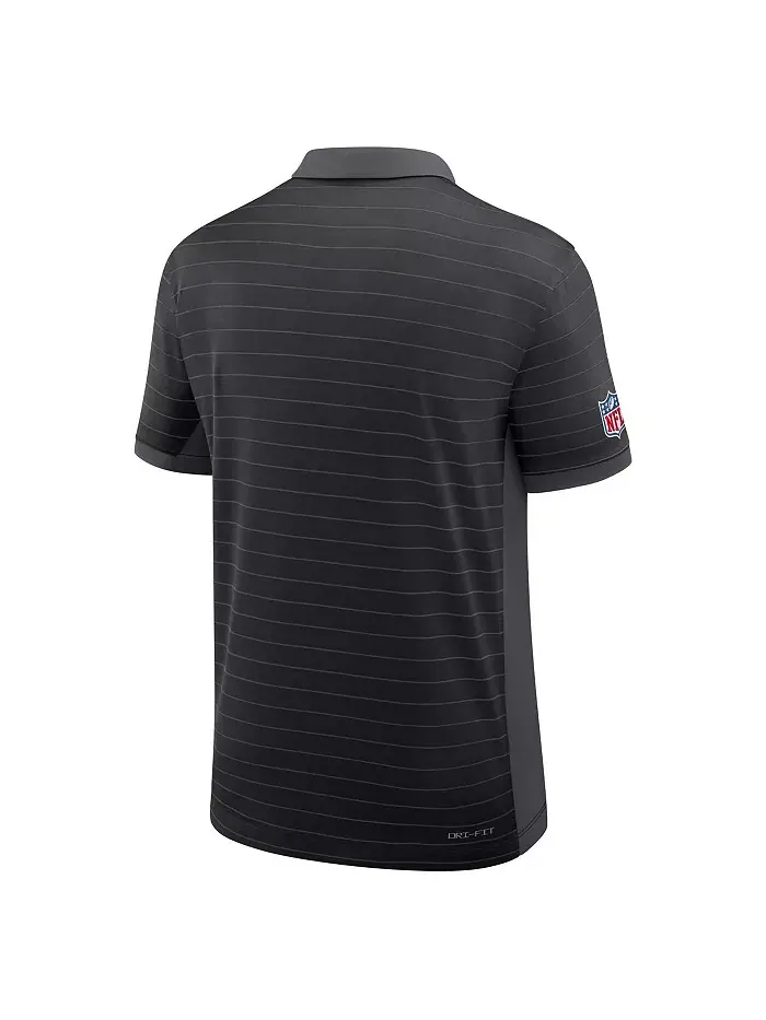 Мужская черная поло Cincinnati Bengals Sideline Victory Stripe Performance Nike — изображение 2 из 3