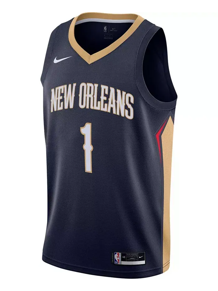 Мужская баскетбольная майка Zion Williamson New Orleans Pelicans 2020/21 Swingman - Icon Edition — изображение 2 из 3