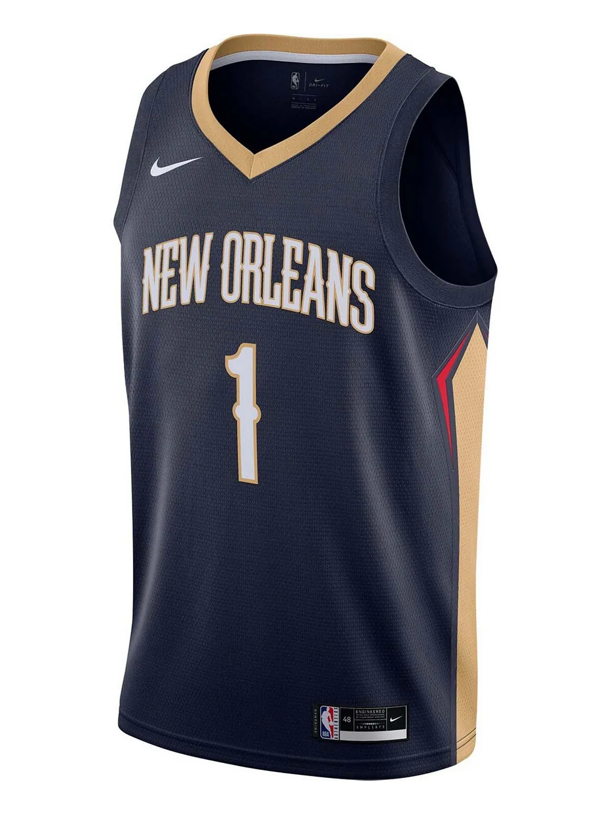 Мужская майка Zion Williamson New Orleans Pelicans 2020/21 Swingman — Icon Edition Nike — изображение 2 из 3, темно-синий