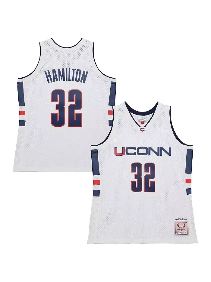 Мужская белая майка Richard Hamilton UConn Huskies 1998/99 Mitchell & Ness — изображение 1 из 5