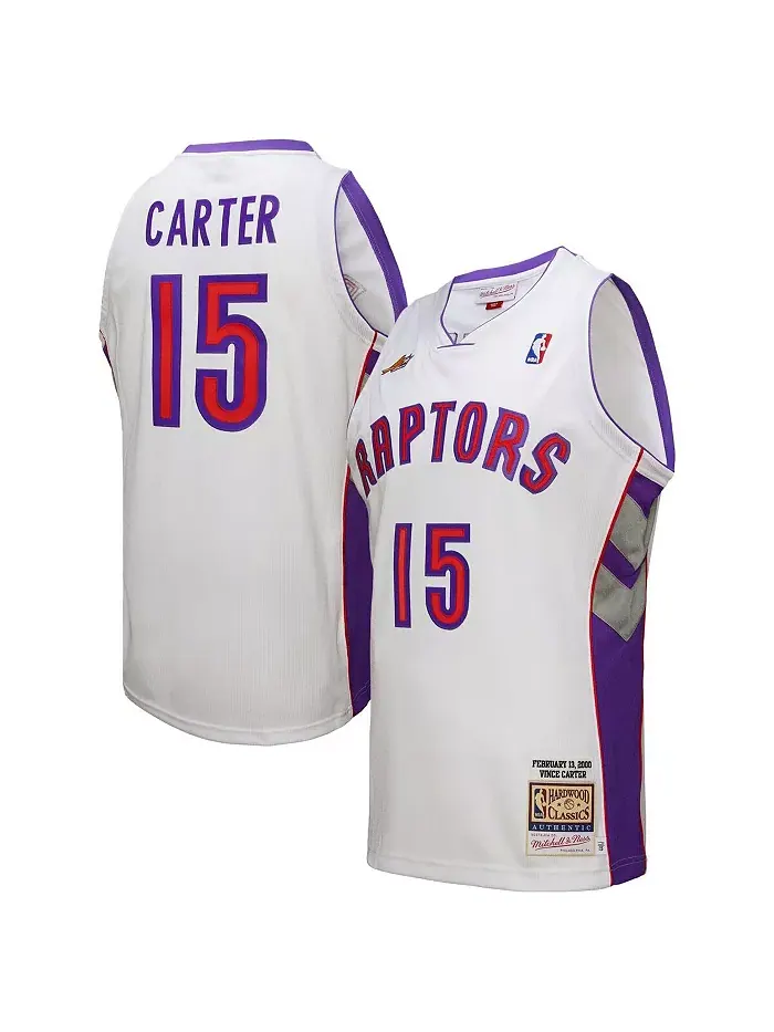 Мужская белая майка Винса Картера Торонто Рэпторс 2000 NBA All-Star Game Authentic Mitchell & Ness — изображение 1 из 4