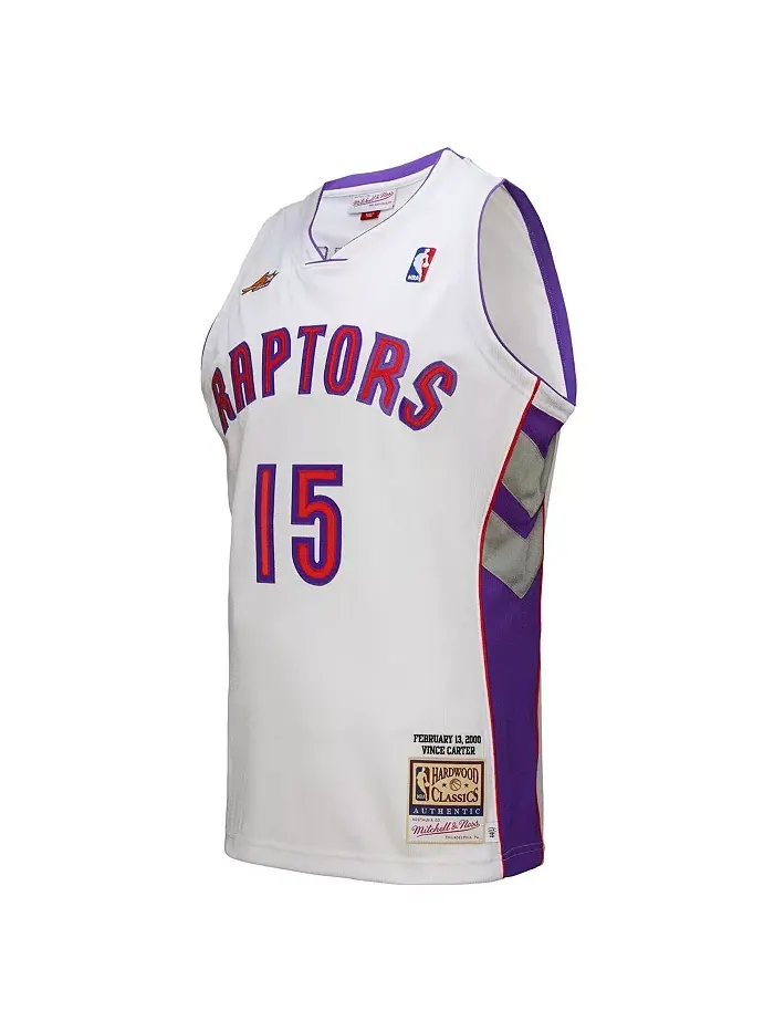 Мужская белая майка Винса Картера Торонто Рэпторс 2000 NBA All-Star Game Authentic Mitchell & Ness — изображение 4 из 4