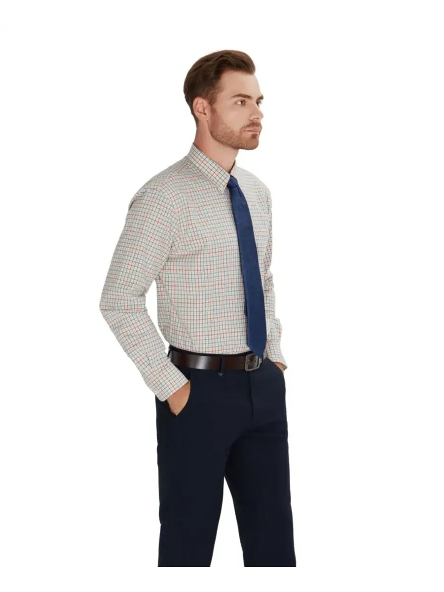 Мужская рубашка в клетку Harrington с длинным рукавом Club Room, Storm Meadowland — изображение 4 из 8