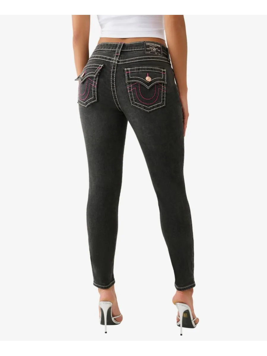Женские узкие джинсы Jennie Skinny Big T Flap Jeans True Religion, Harmony Night — изображение 3 из 3