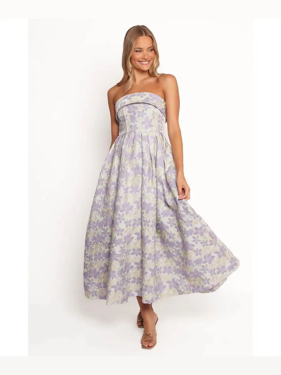 Женское миди-платье без бретелей Rhea Petal and Pup, Sage floral — изображение 1 из 4