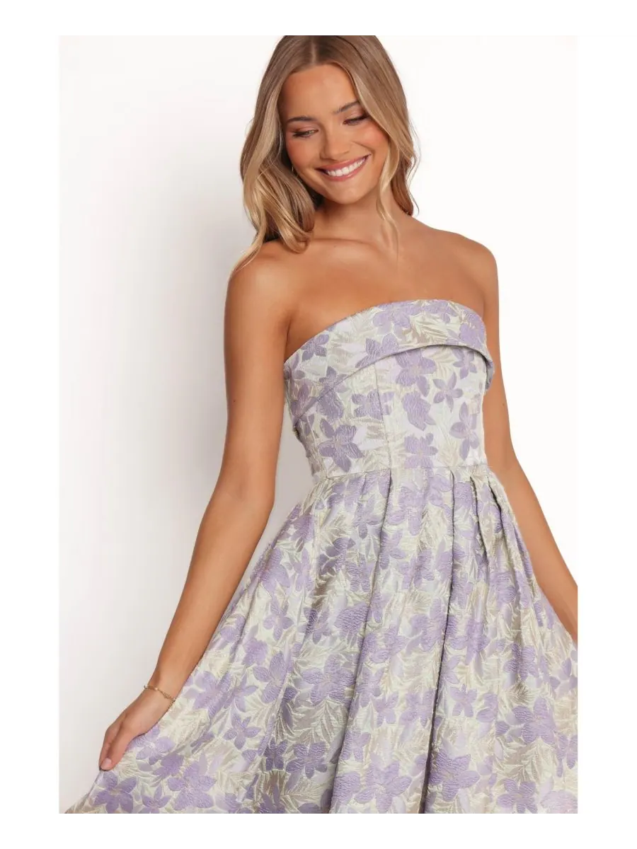 Женское миди-платье без бретелей Rhea Petal and Pup, Sage floral — изображение 4 из 4