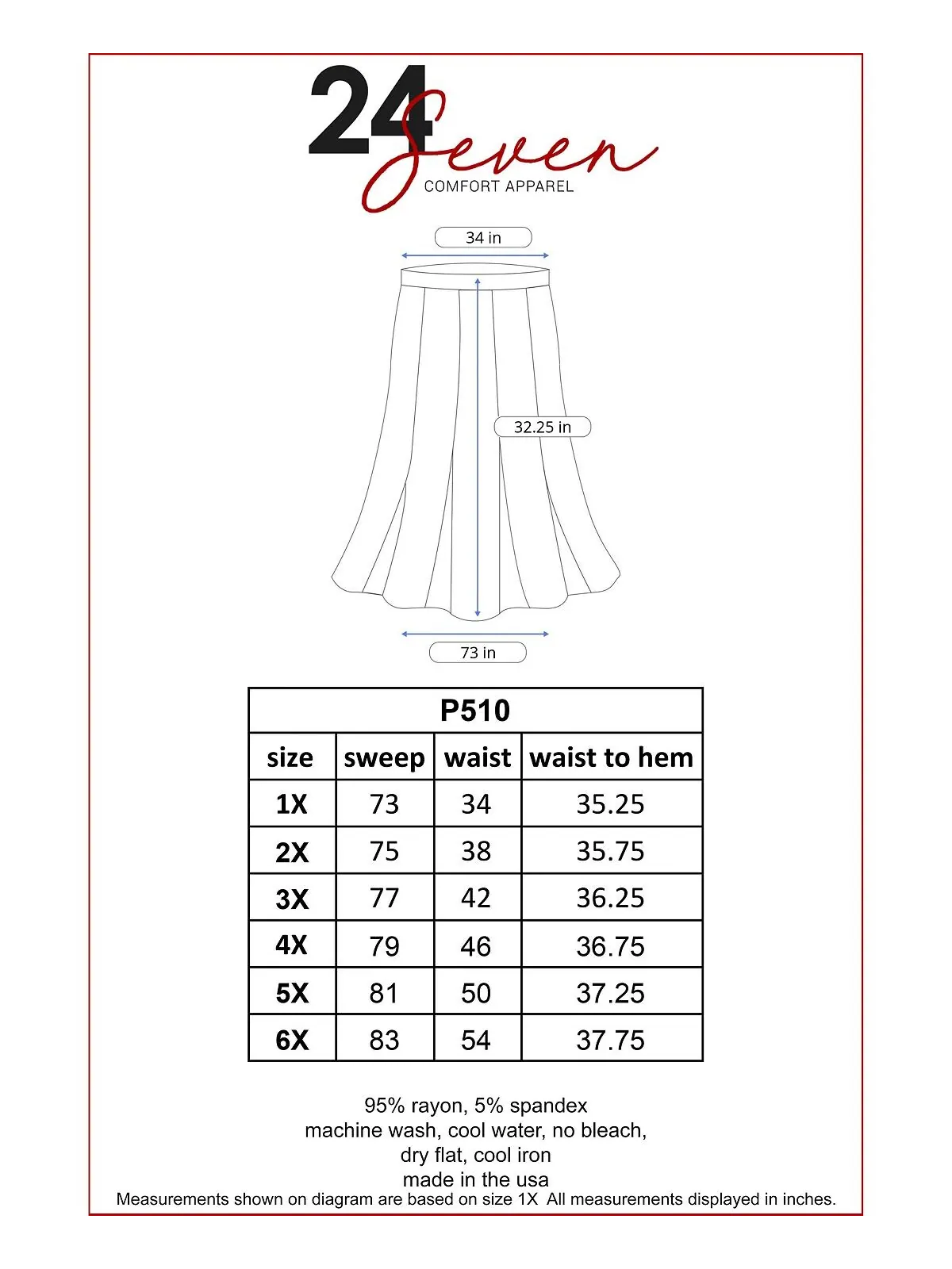 Женская макси-юбка больших размеров 24seven Comfort Apparel — изображение 4 из 4, белый
