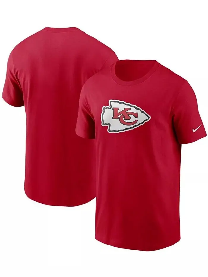 Мужская красная футболка с логотипом Kansas City Chiefs Primary Nike — изображение 1 из 3