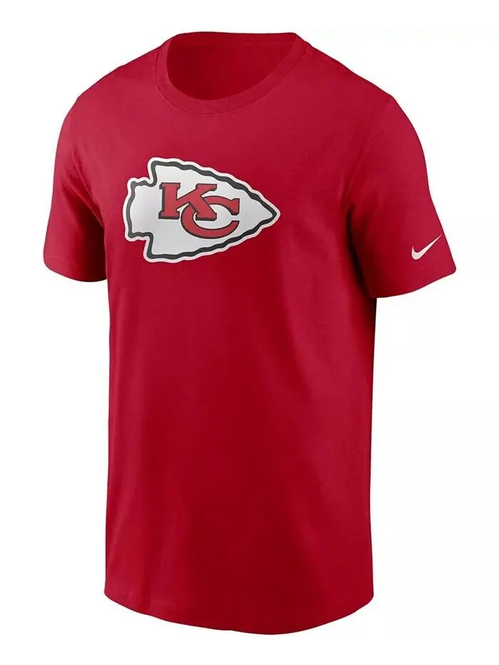 Мужская красная футболка с логотипом Kansas City Chiefs Primary Nike — изображение 3 из 3
