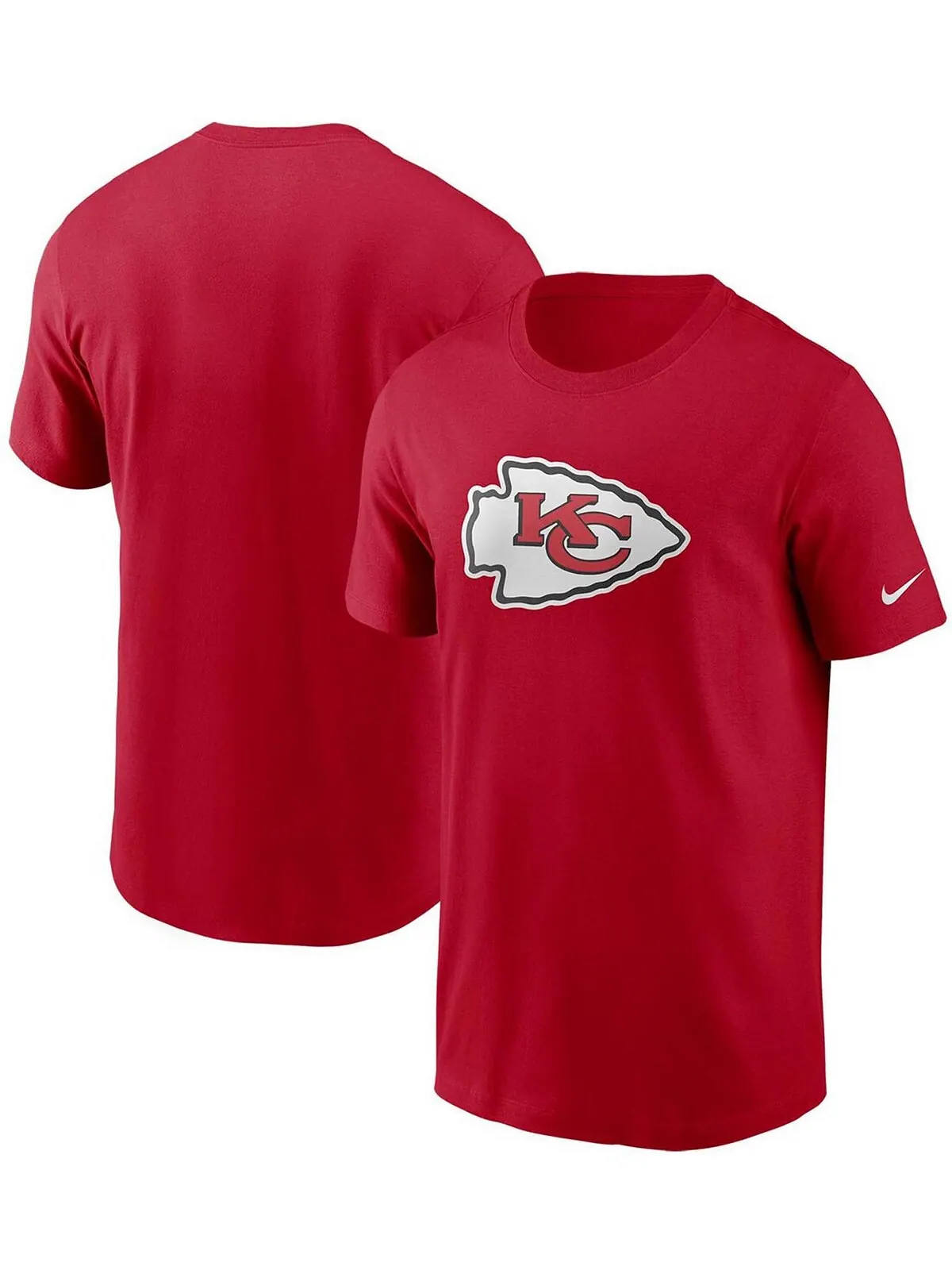 Мужская красная футболка с логотипом Kansas City Chiefs Primary Nike — изображение 1 из 3, красный