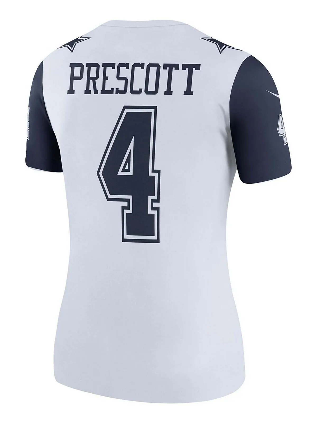 Женская белая футболка Dak Prescott Dallas Cowboys Color Rush Legend Player Nike — изображение 2 из 3, белый
