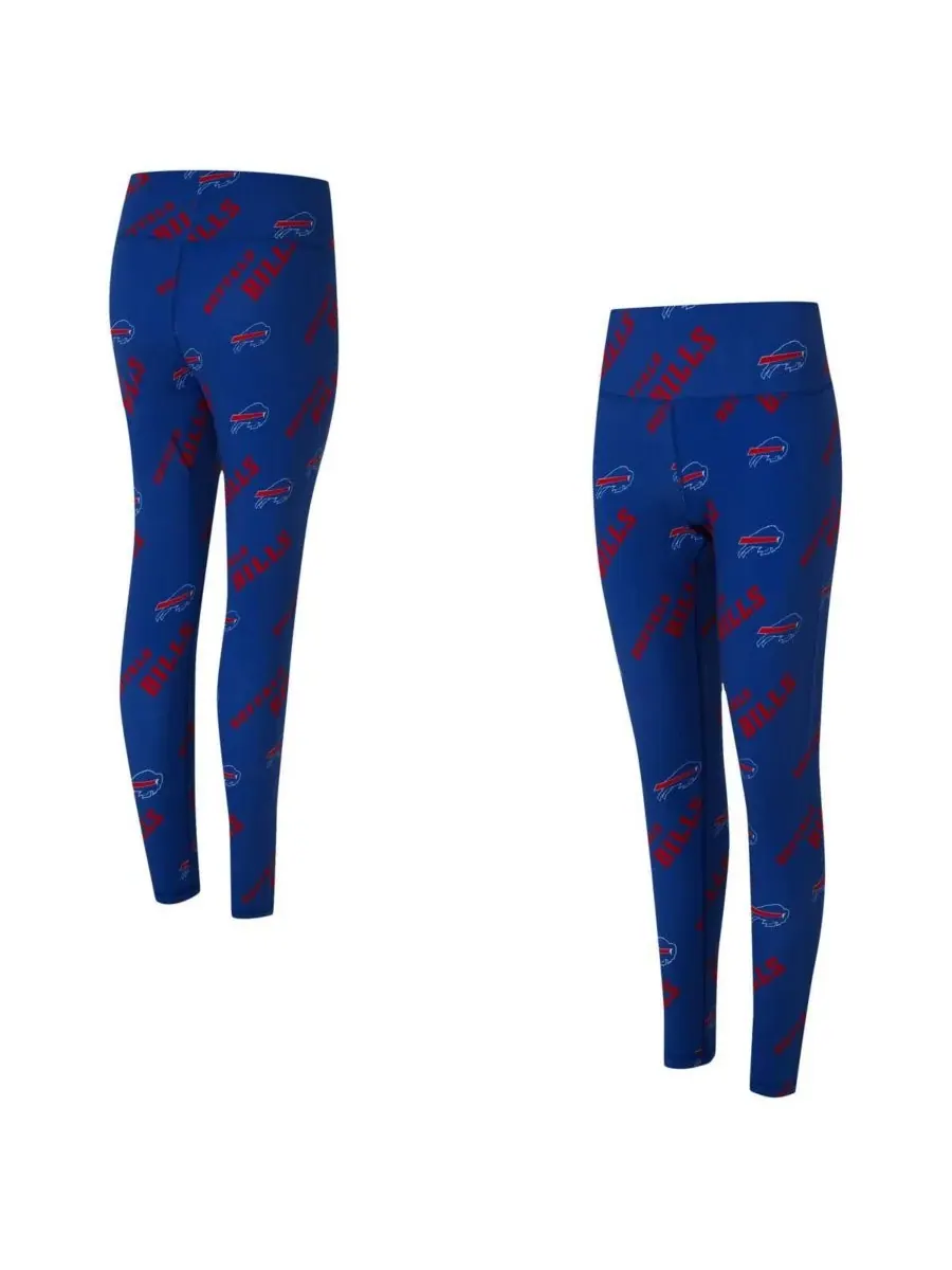 Женские леггинсы Royal Buffalo Bills с мозаичным принтом по всей поверхности Concepts Sport — изображение 1 из 3, королевский