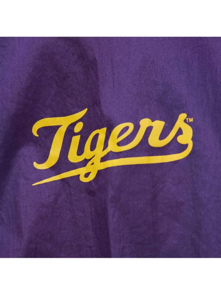 Mitchell & Ness Мужская фиолетовая куртка-анорак LSU Tigers с винтажным логотипом и — изображение 2 из 5, фиолетовый