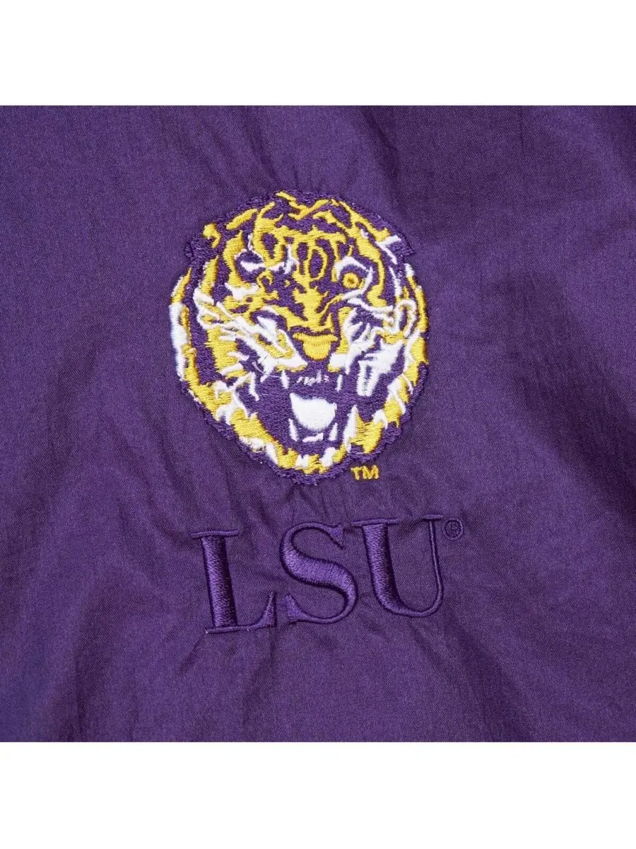 Mitchell & Ness Мужская фиолетовая куртка-анорак LSU Tigers с винтажным логотипом и — изображение 3 из 5, фиолетовый