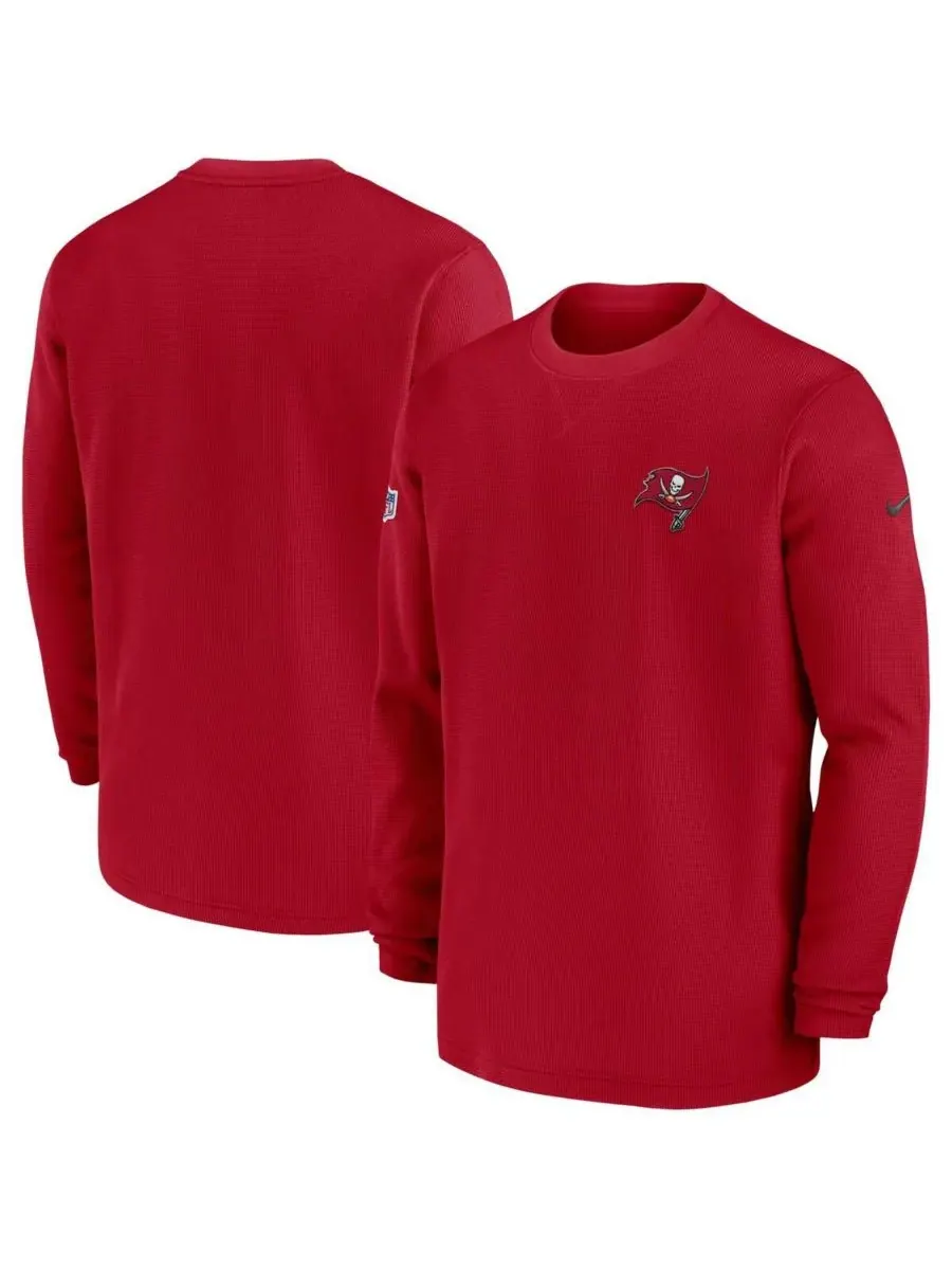 Nike Мужская красная футболка с длинным рукавом Tampa Bay Buccaneers 2023 Sideline Throwback Heavy — изображение 1 из 3