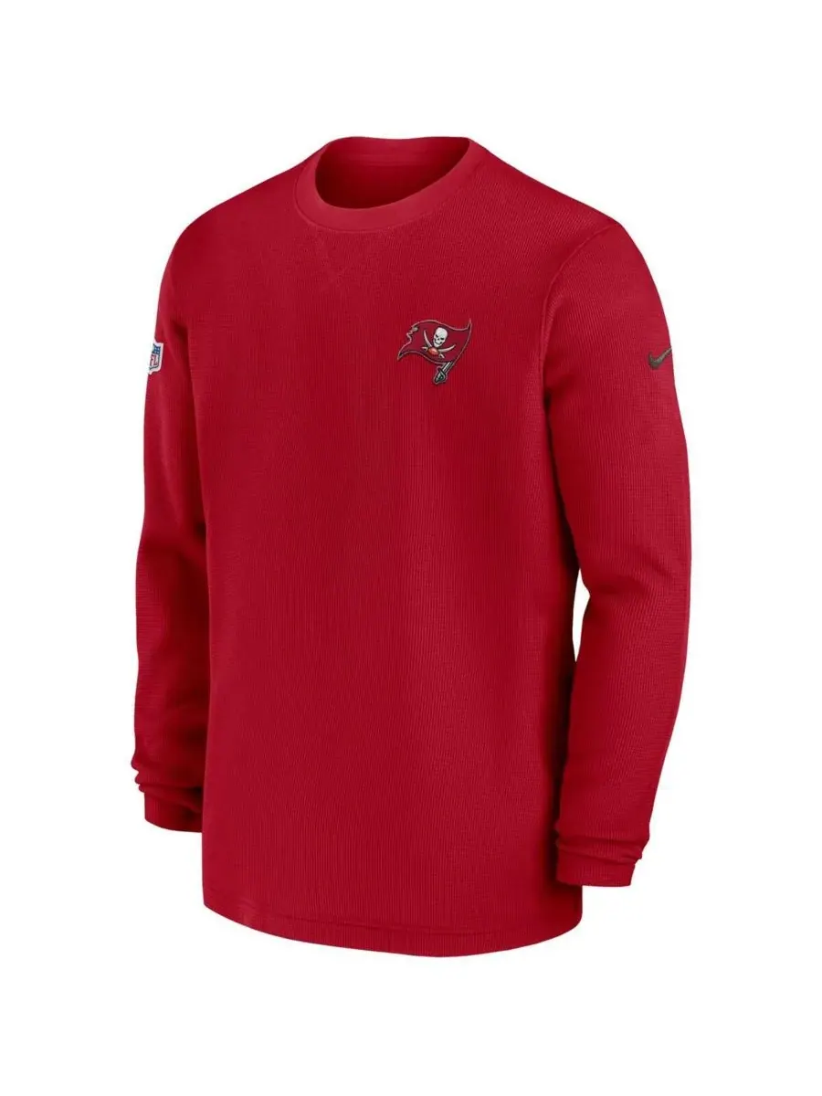 Nike Мужская красная футболка с длинным рукавом Tampa Bay Buccaneers 2023 Sideline Throwback Heavy — изображение 3 из 3