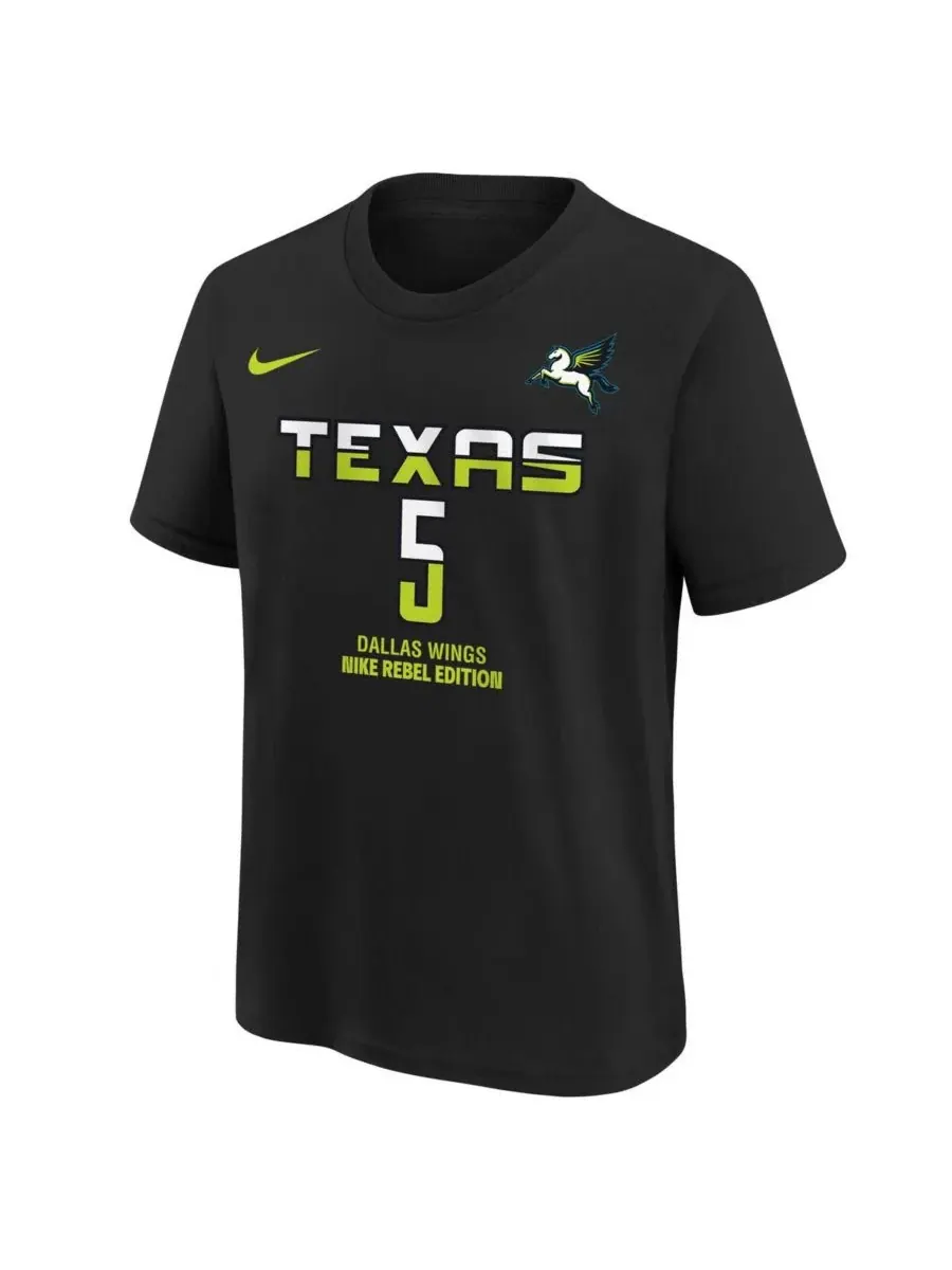 Футболка с именем и номером Пейдж Бьюкерс, игрока команды Dallas Wings, драфт WNBA 2025 года Nike — изображение 2 из 3