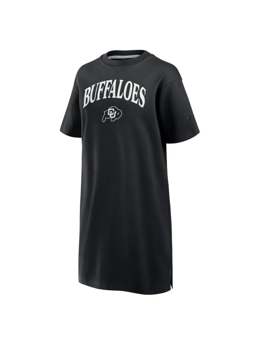 Fanatics Женское черное платье-футболка Colorado Buffaloes Elements Go Tri-Blend — изображение 3 из 3, черный