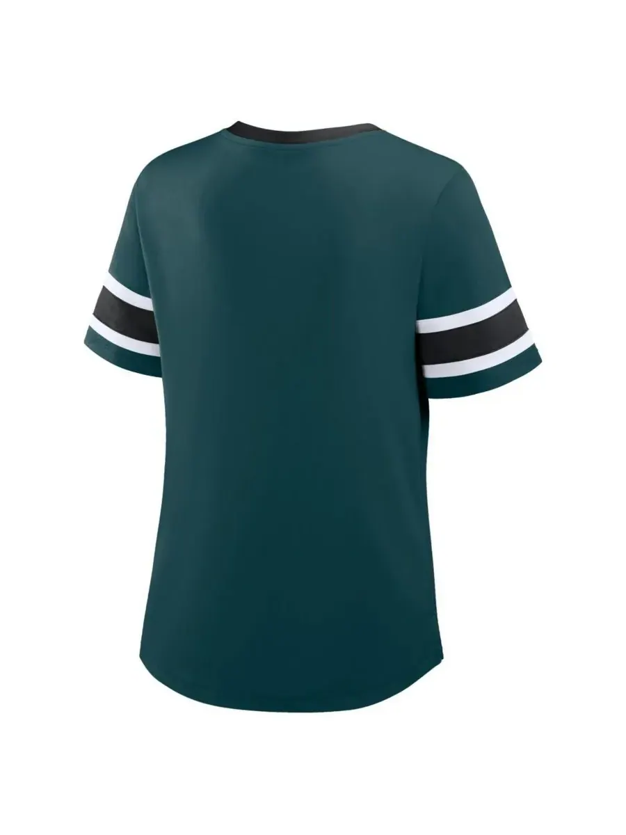 Fanatics Женская футболка большого размера "Philadelphia Eagles" Red Zone Athena с V-образным — изображение 2 из 3, зеленый