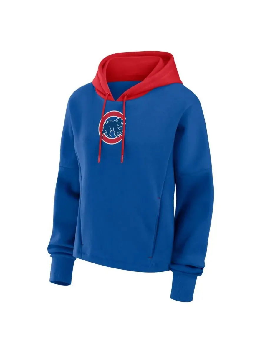 Женская толстовка с капюшоном Royal Chicago Cubs Oversized Legacy Favorite Spectator Pullover — изображение 2 из 3