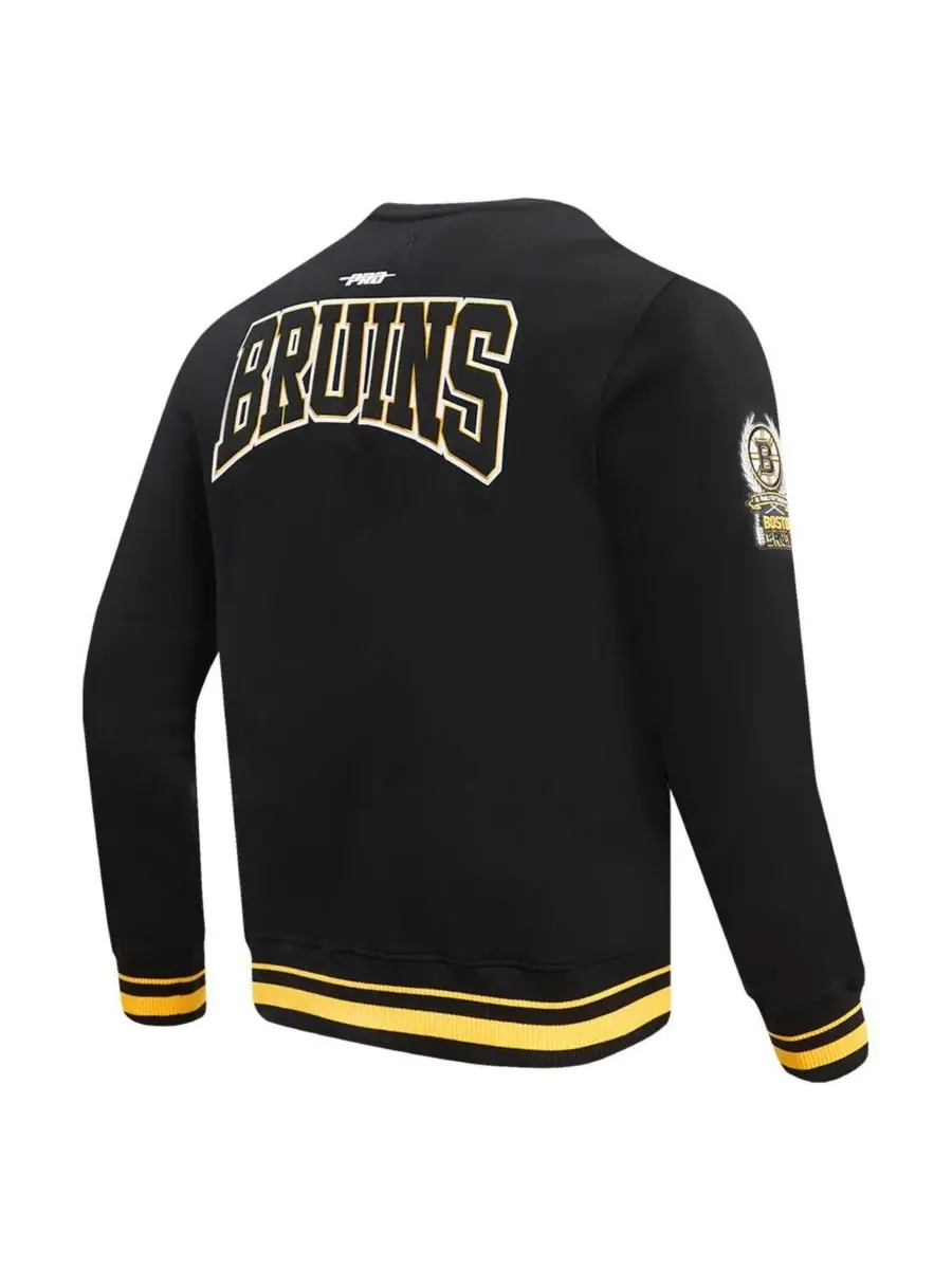 Pro Standard Мужская черная толстовка с эмблемой хоккейной команды Boston Bruins — изображение 2 из 4, черный