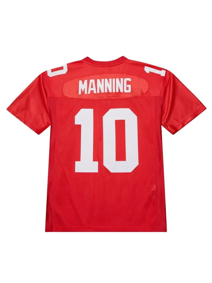 Mitchell & Ness Мужская красная футболка Эли Маннинга, игрока команды New York Giants образца 2004 — изображение 2 из 5