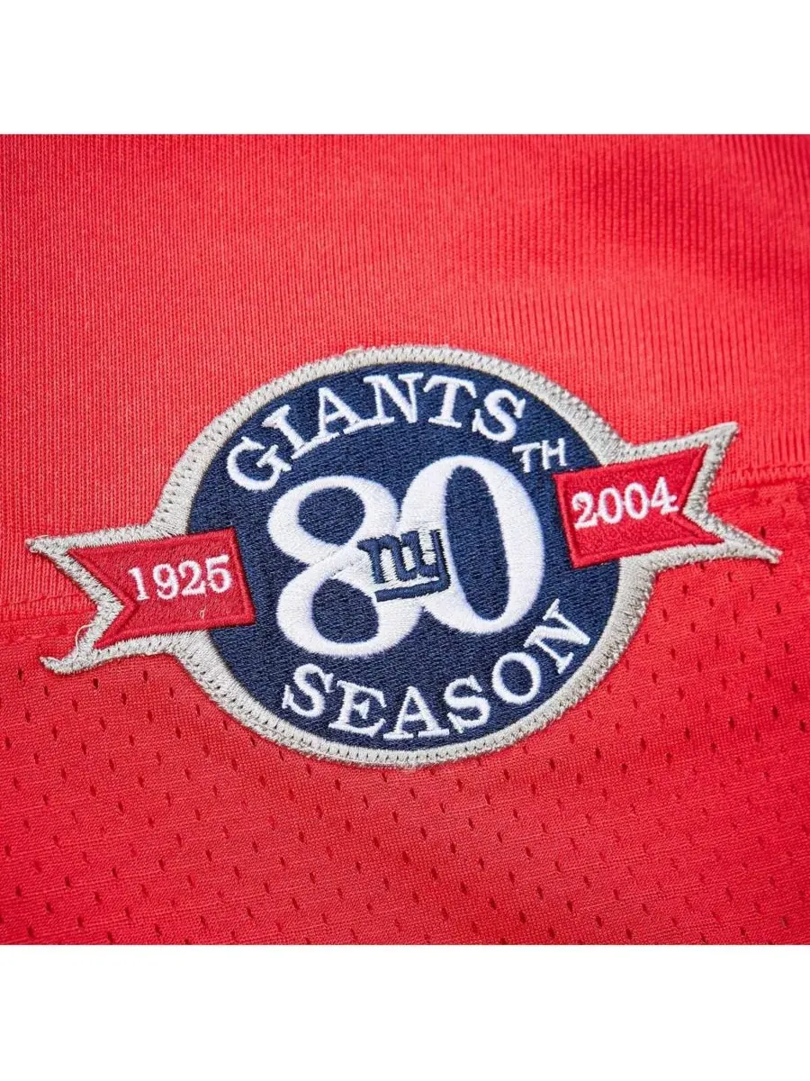 Mitchell & Ness Мужская красная футболка Эли Маннинга, игрока команды New York Giants образца 2004 — изображение 4 из 5