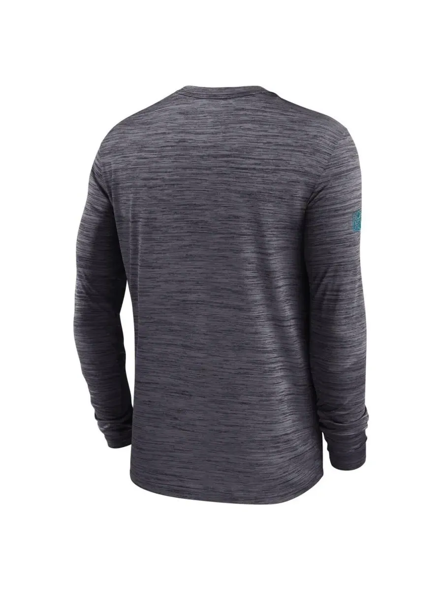 Nike Мужская черная футболка с длинным рукавом Jacksonville Jaguars Sideline Velocity Performance — изображение 3 из 3