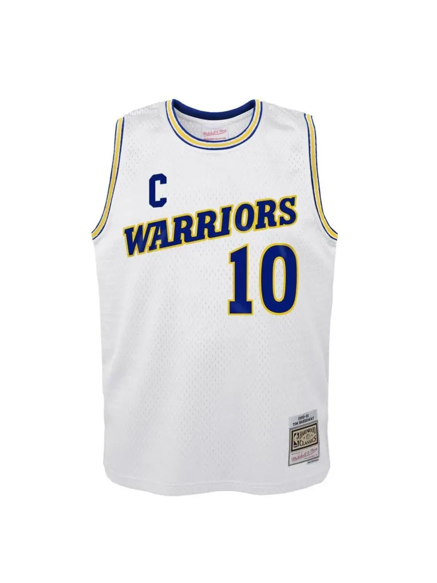 Mitchell & Ness Домашняя майка Big Boys and Girls White Tim Hardaway Golden State Warriors 1990-91 — изображение 2 из 3