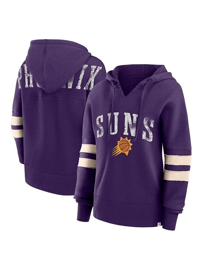 Женская фирменная фиолетовая рваная толстовка с капюшоном Phoenix Suns Bold Move Dolman с — изображение 1 из 3, фиолетовый