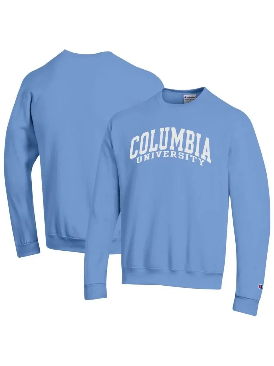 Мужская светло-голубая флисовая толстовка Columbia University Basic Arch Champion — изображение 1 из 3, светлый синий