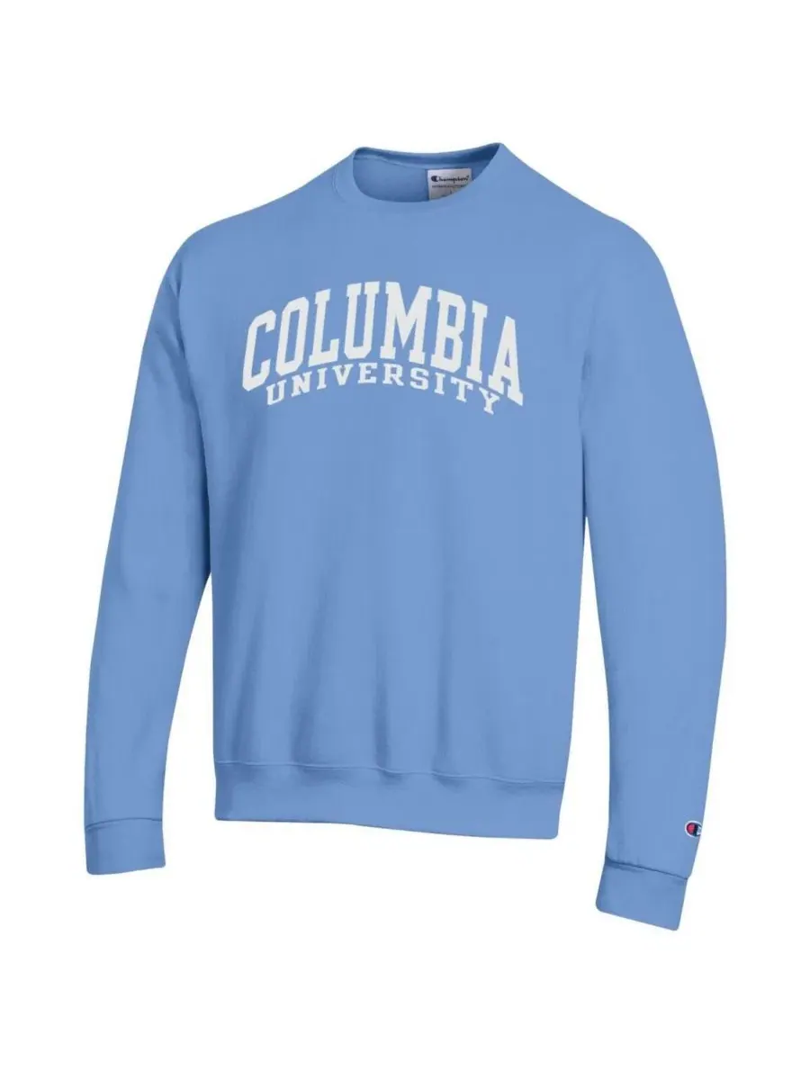 Мужская светло-голубая флисовая толстовка Columbia University Basic Arch Champion — изображение 2 из 3, светлый синий
