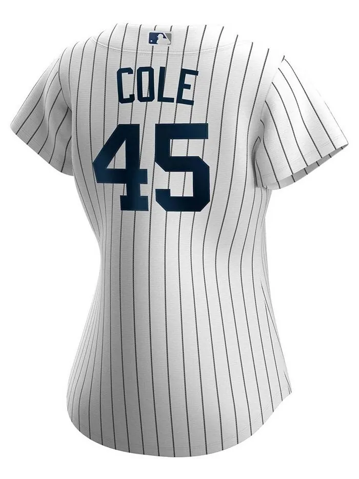 Женская копия домашней футболки игрока Gerrit Cole White New York Yankees Nike — изображение 2 из 3, белый