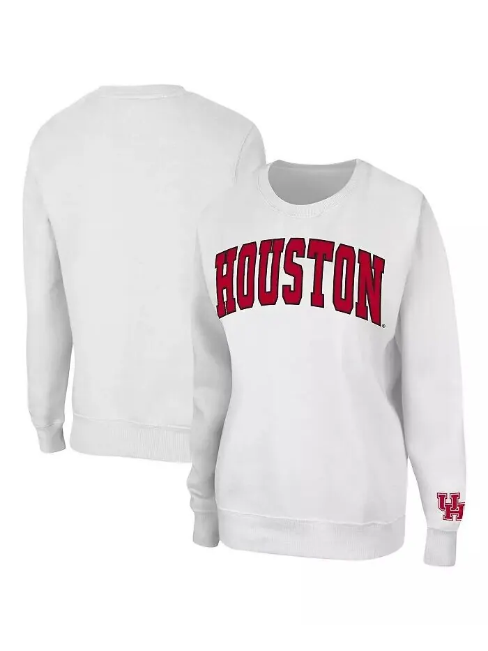 Женский белый пуловер Houston Cougars Campanile свитшот Colosseum — изображение 1 из 2