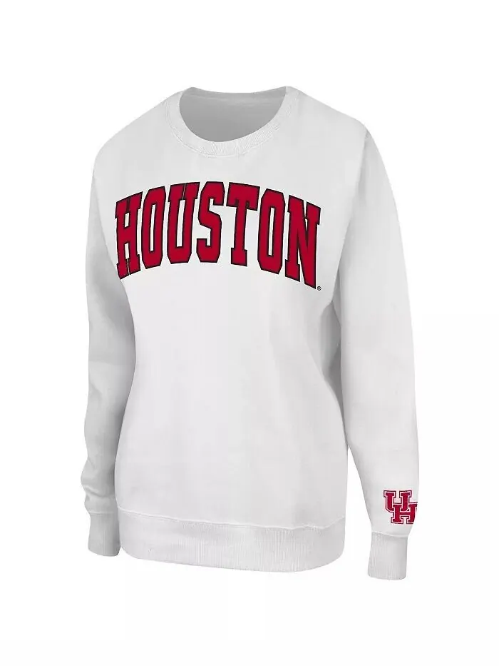 Женский белый пуловер Houston Cougars Campanile свитшот Colosseum — изображение 2 из 2