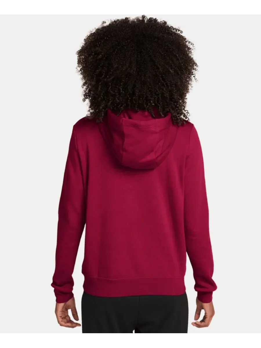 Женская худи Nike Club Fleece с капюшоном и принтом USMNT — изображение 2 из 3, красный