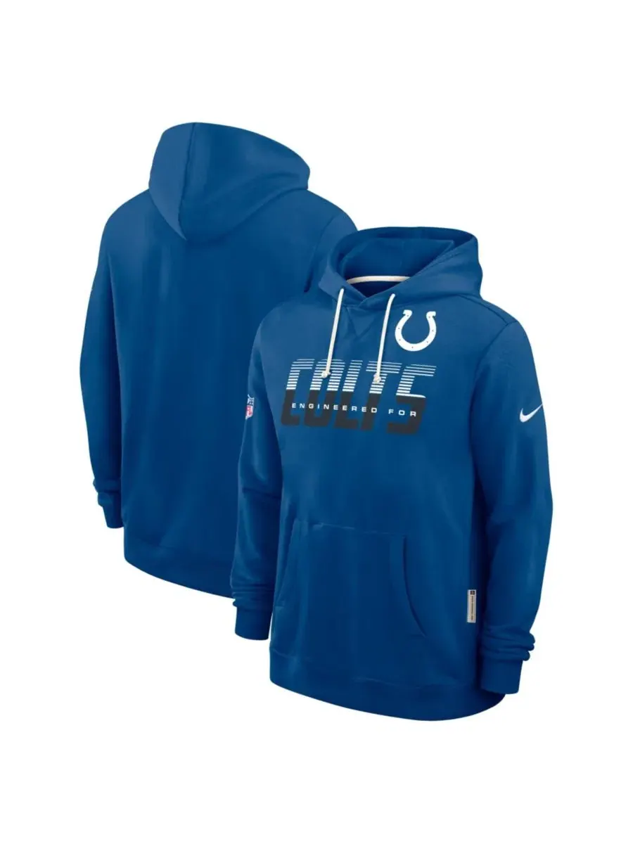 Худи с капюшоном Nike Indianapolis Colts Sideline Standard Issue Dri-FIT — изображение 1 из 3, королевский