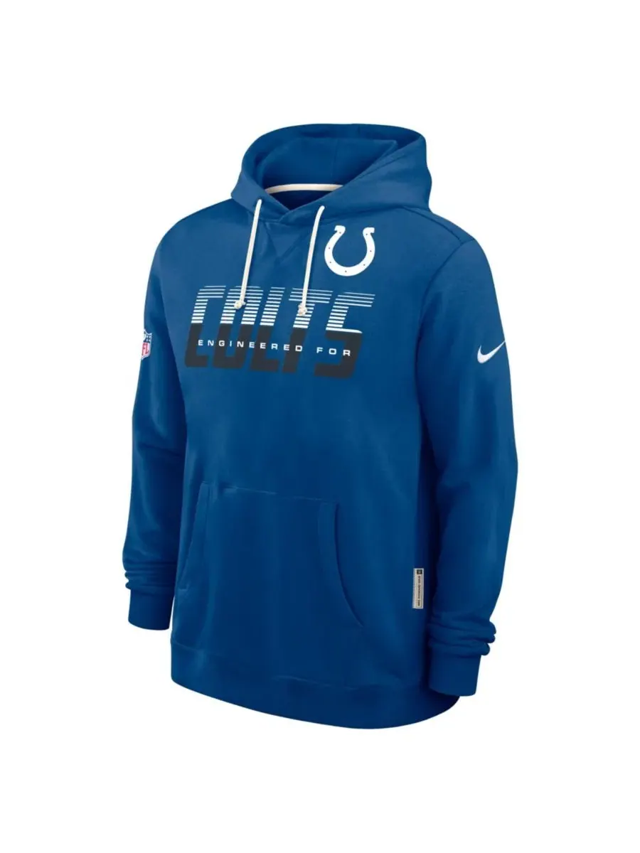 Худи с капюшоном Nike Indianapolis Colts Sideline Standard Issue Dri-FIT — изображение 2 из 3, королевский