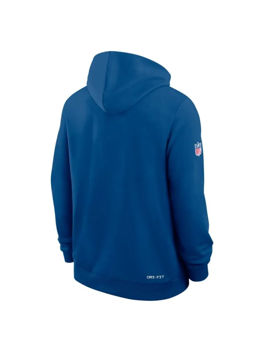 Худи с капюшоном Nike Indianapolis Colts Sideline Standard Issue Dri-FIT — изображение 3 из 3, королевский