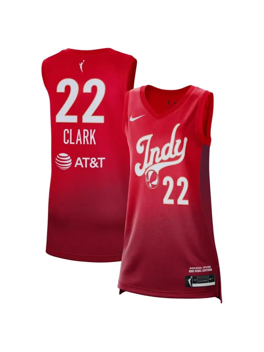 Баскетбольный джерси с принтом Caitlin Clark Indiana Fever Rebel Edition Nike — изображение 1 из 3, красный
