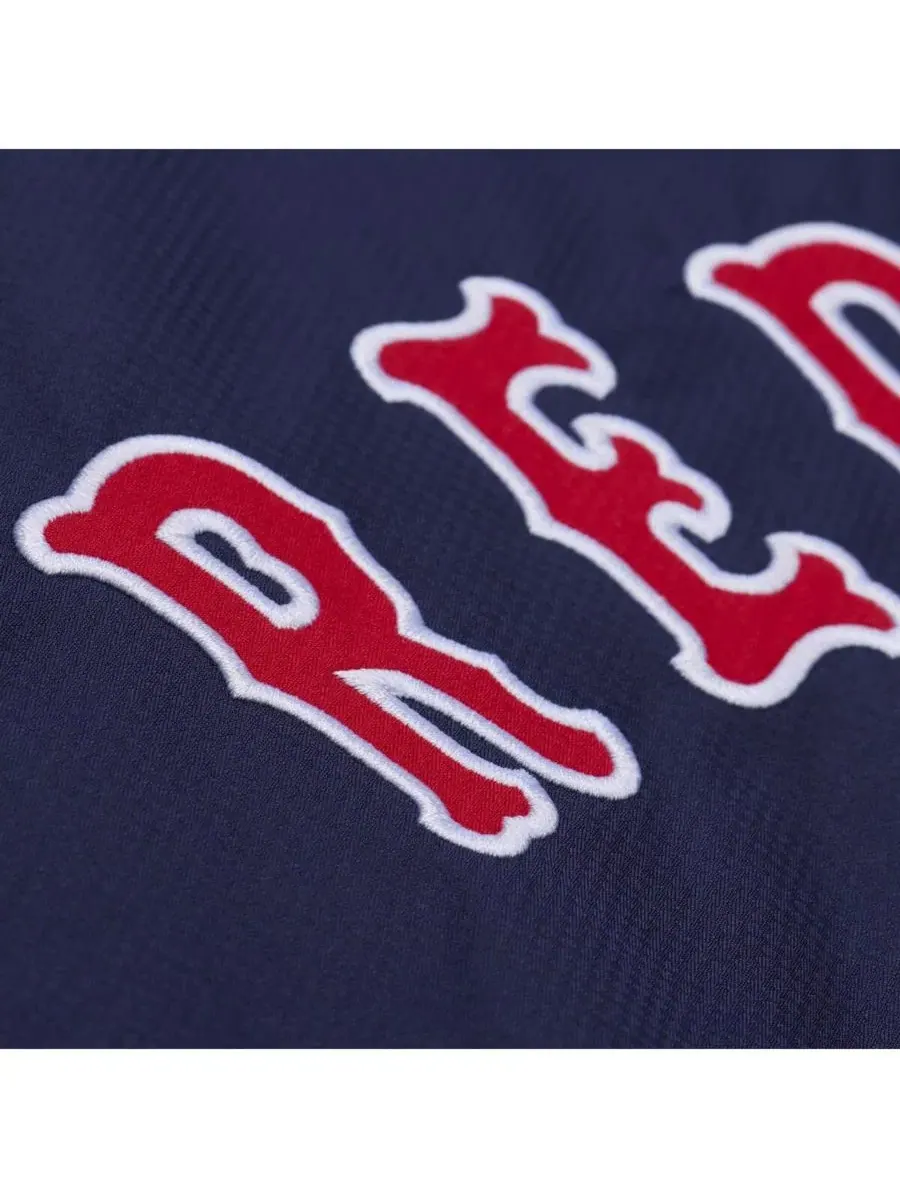 Куртка-коуч с капюшоном на полной застежке-молнии Boston Red Sox Mitchell & Ness — изображение 3 из 4, темно-синий