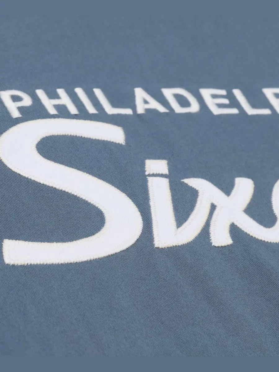 Футболка с коротким рукавом Thunderstorm Philadelphia 76ers Mitchell & Ness — изображение 3 из 5, серый