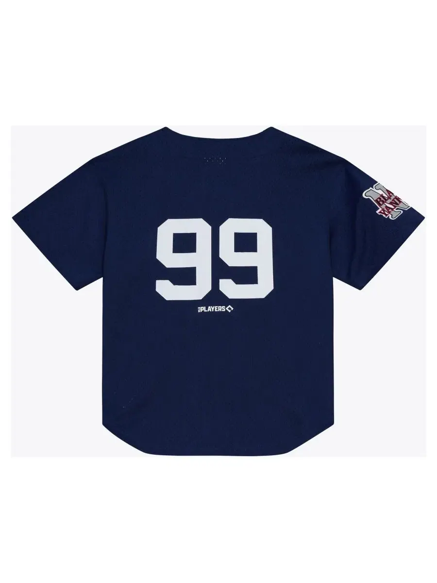 Бейсбольная джерси Aaron Judge New York Black Yankees Mitchell & Ness — изображение 2 из 2, темно-синий