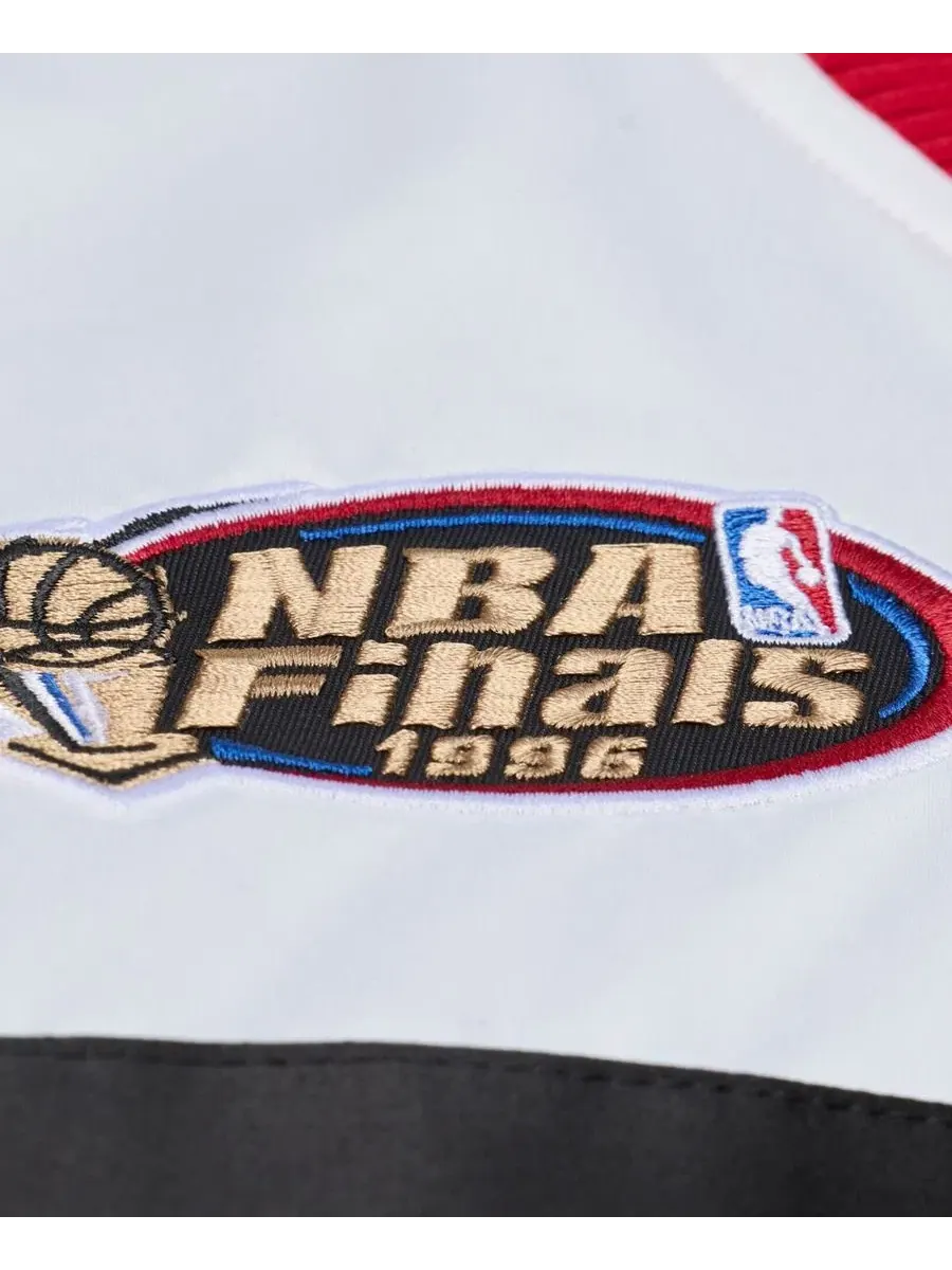 Куртка из сатина с полноценной застежкой на кнопках Chicago Bulls Mitchell & Ness — изображение 4 из 4, красный
