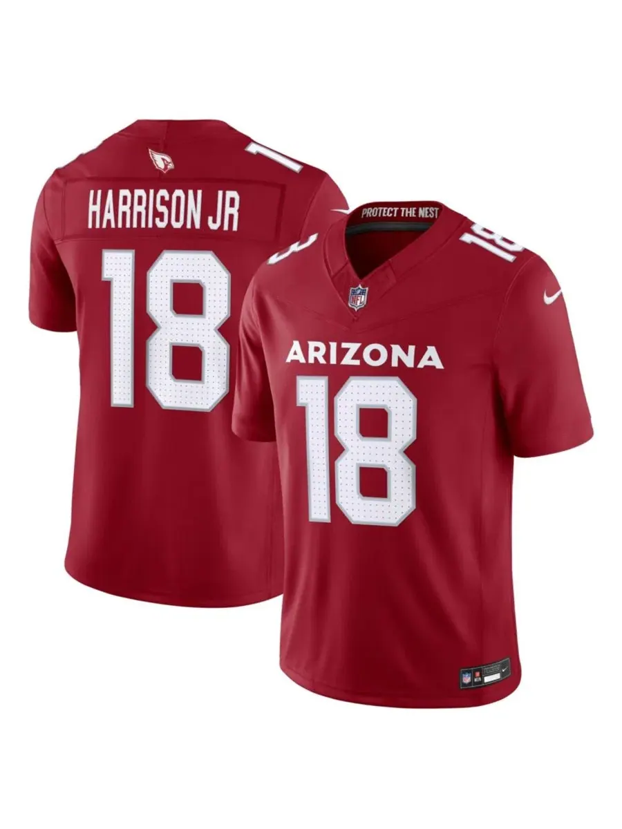 Футболка Nike Vapor F.U.S.E. с номером и фамилией игрока, Marvin Harrison Jr. — изображение 1 из 3, красный