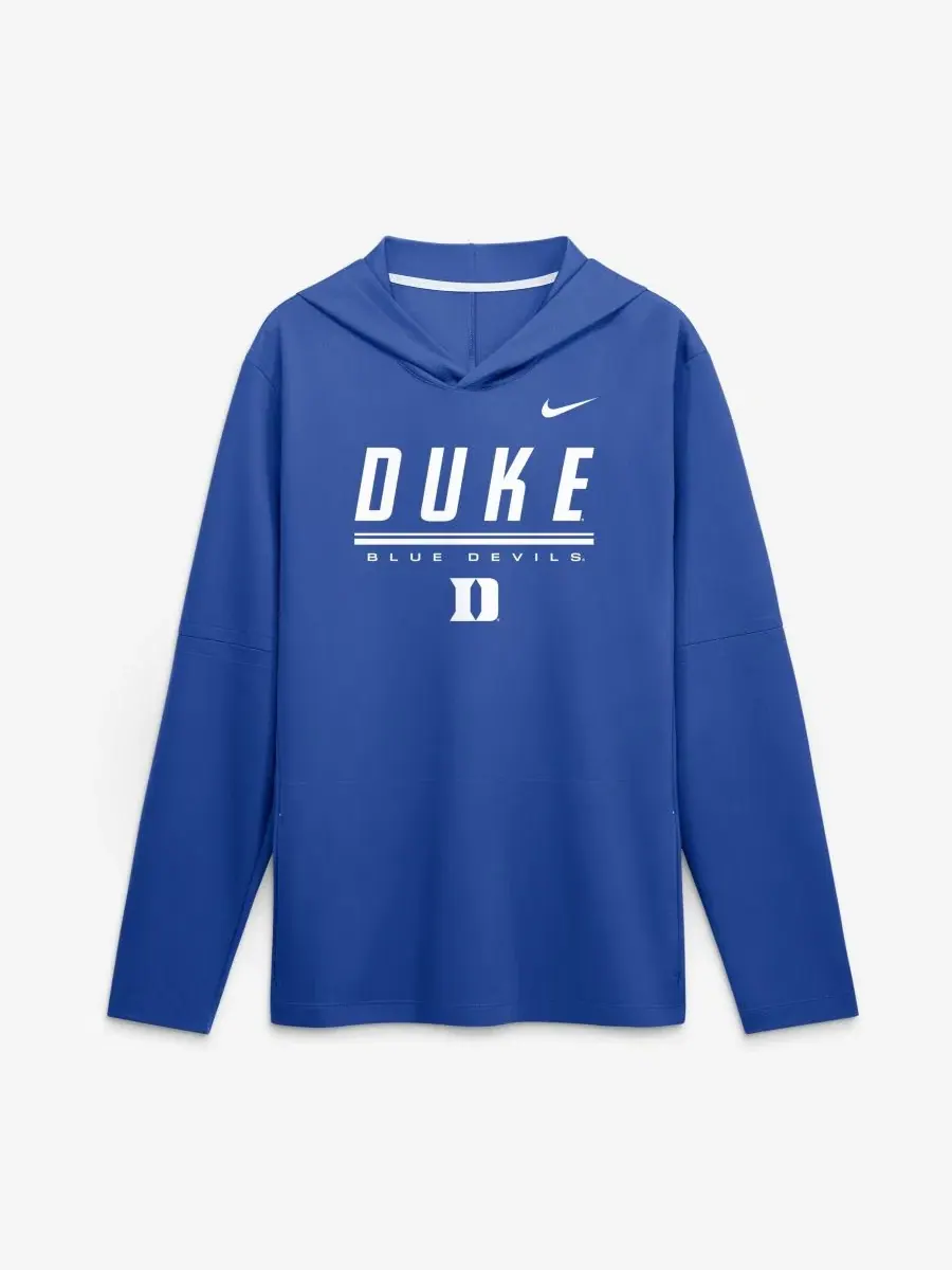 Лонгслив с капюшоном Nike Duke Blue Devils 2026 Sideline Lightweight — изображение 1 из 2, королевский