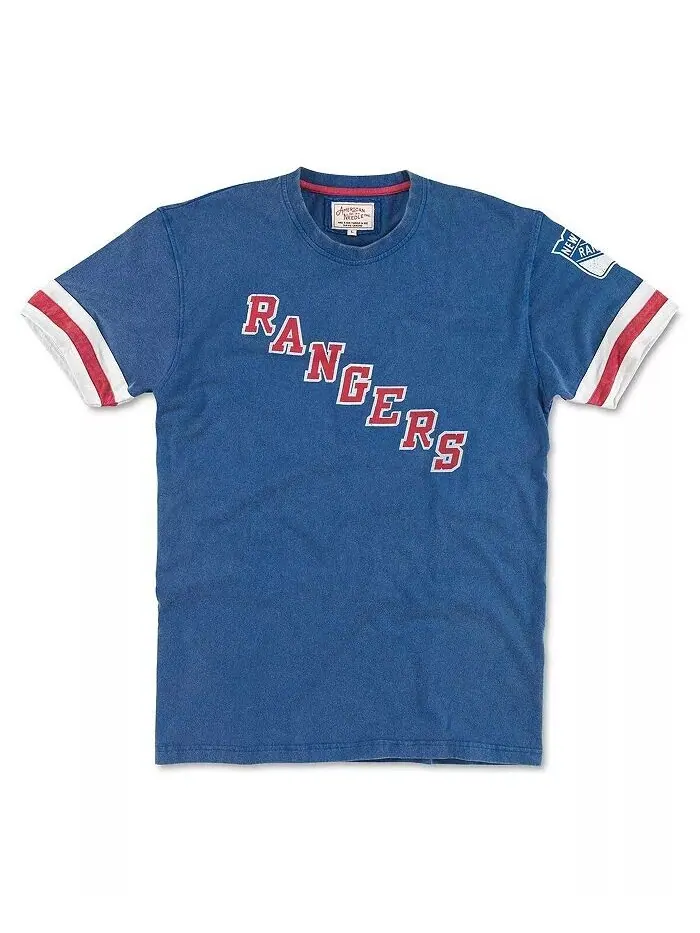 Мужская синяя футболка с дистанционным управлением New York Rangers American Needle — изображение 1 из 1