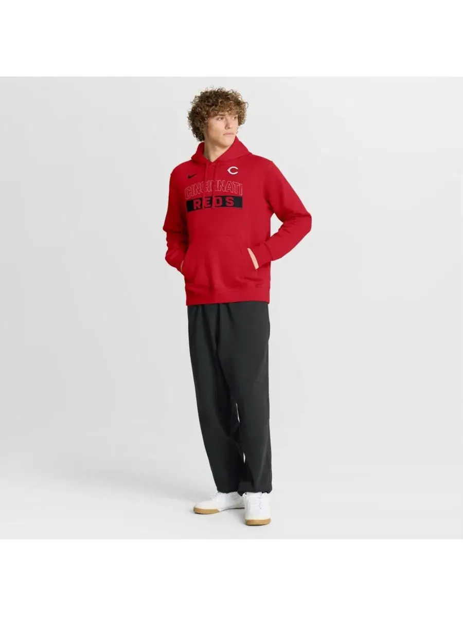 Худи с флисом и капюшоном Primetime Club Nike — изображение 3 из 4, красный