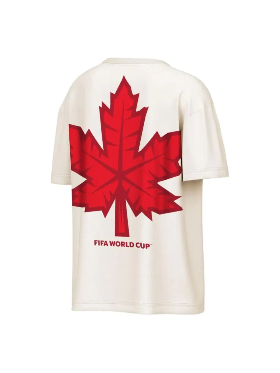 Футболка оверсайз с принтом FIFA World Cup 2026, модель Livery Oversized 2-Hit Outerstuff — изображение 3 из 3, бежевый