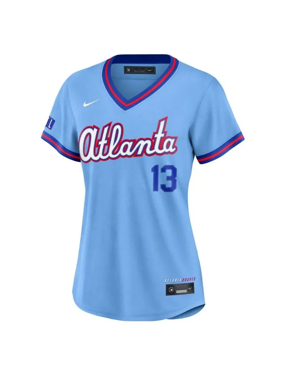 Джерси Nike Ronald Acuña Jr. Powder Blue Atlanta Braves 2026 City Connect Stadium — изображение 2 из 3, синий